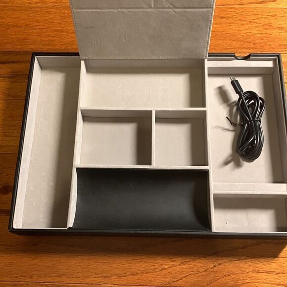 Nightstand organizing charging station.  Great gift for guys or gals (un… - Picture 3 of 11